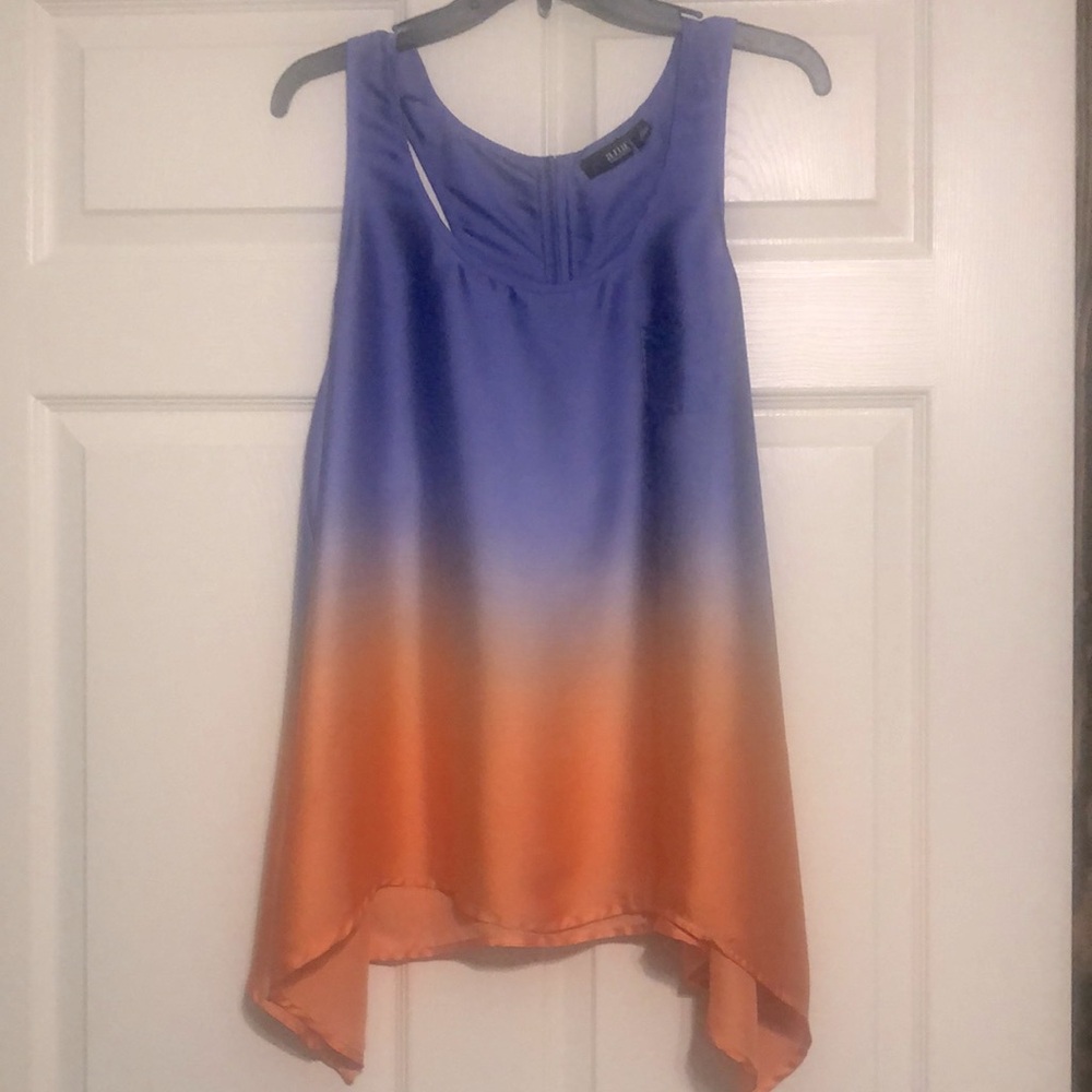 A.N.A Ombré Purple aand Peach Sleeveless Blouse XL